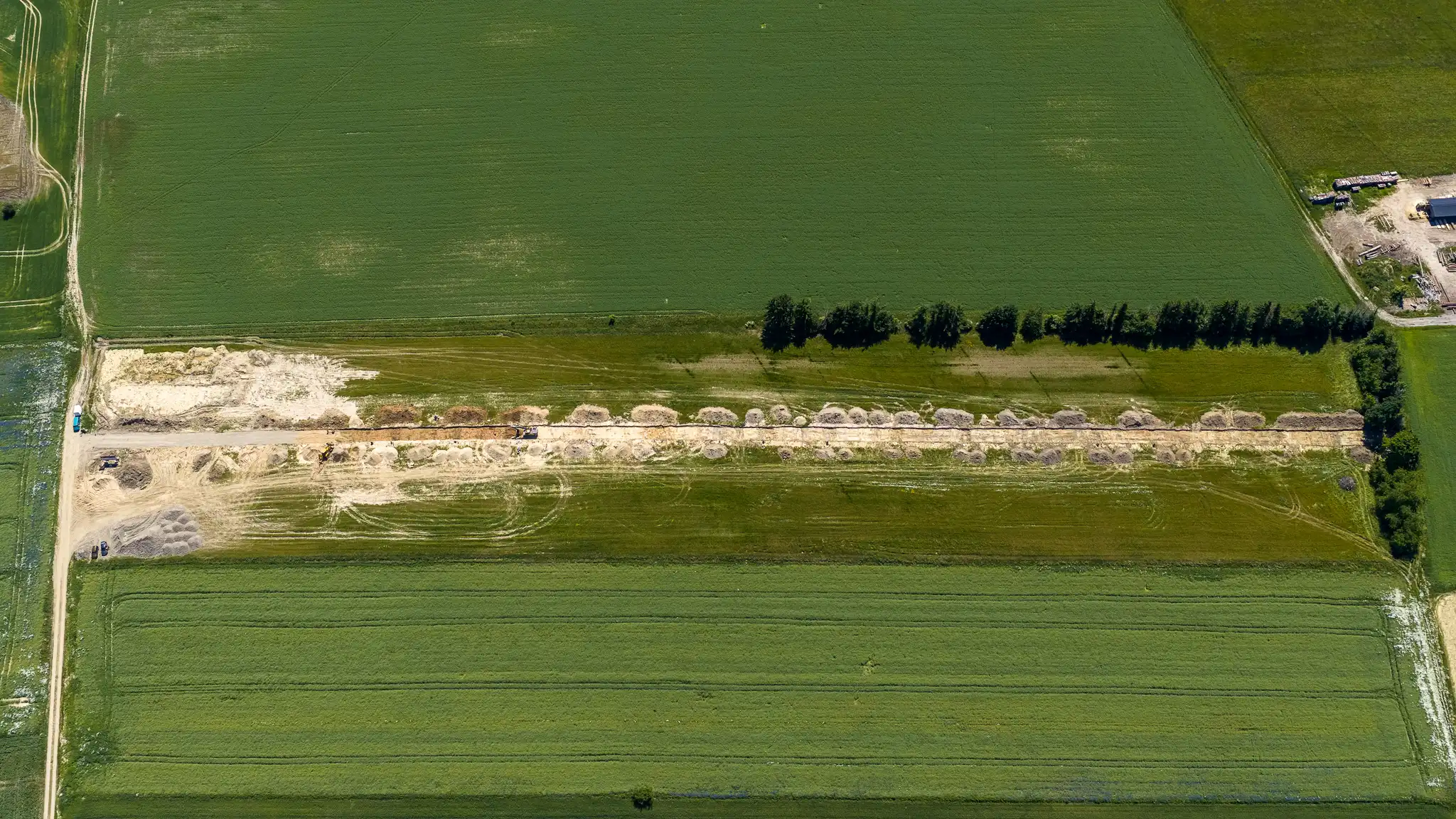 Niestkowo III - Rozpoczęcie budowy drogi wewnętrznej