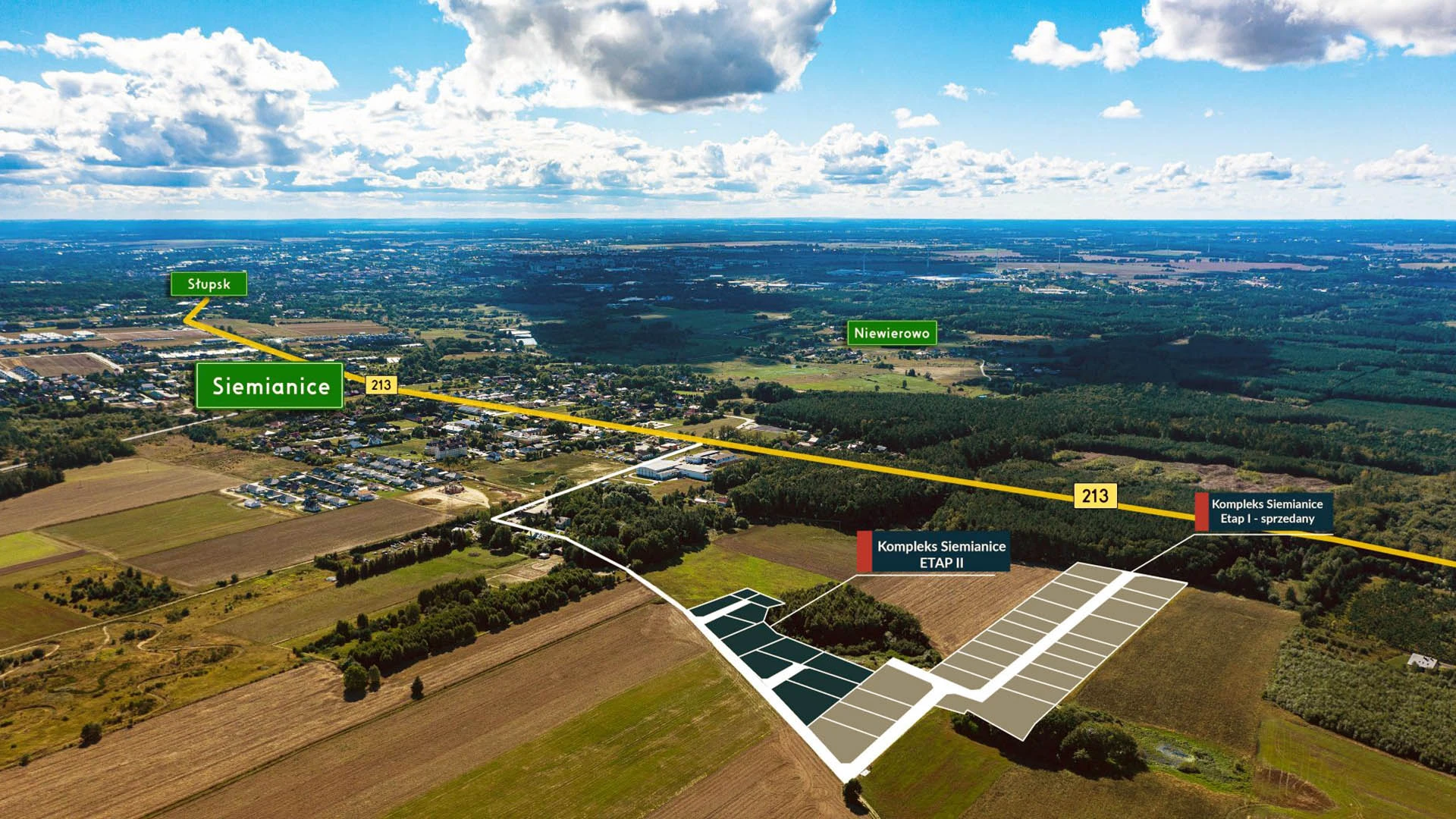 Działki Siemianice II – widok kompleksu